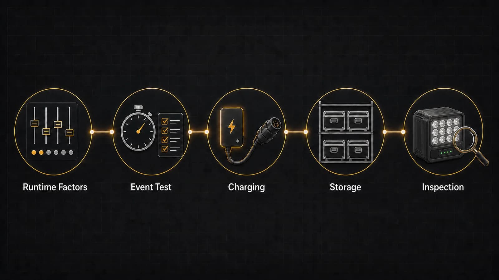 Battery uplight runtime planning and charging workflow
