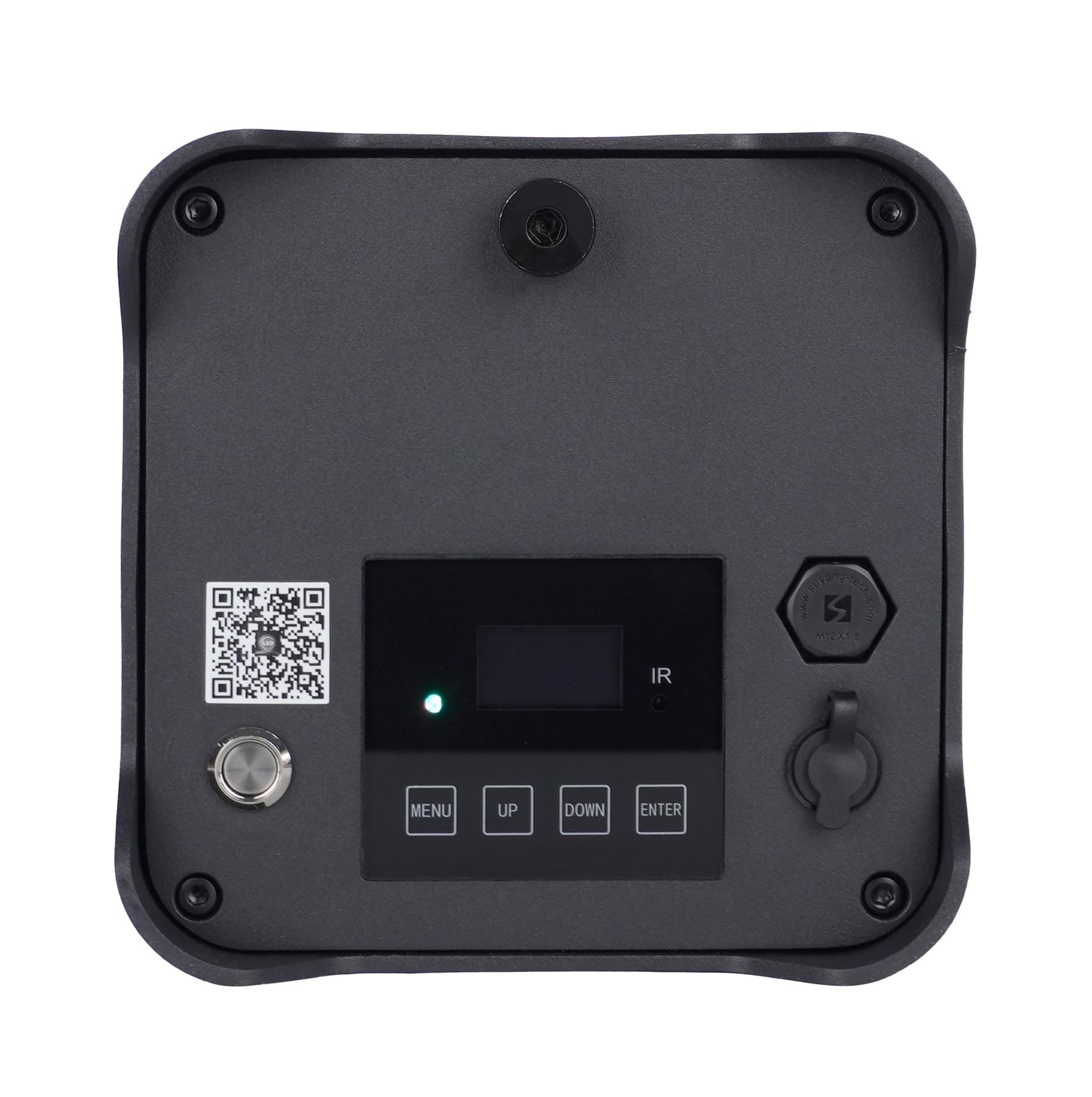 Rear OLED touchscreen, infrared receiver and protected connections on the LumiUp Aqua P4X
