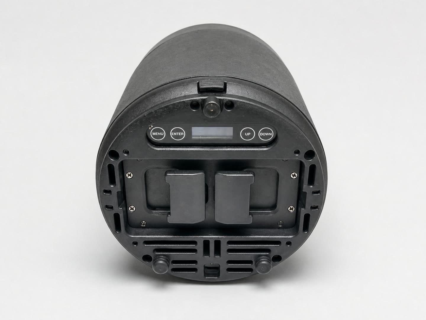 Aqua P4RX underside with the removable battery pack correctly seated and secured