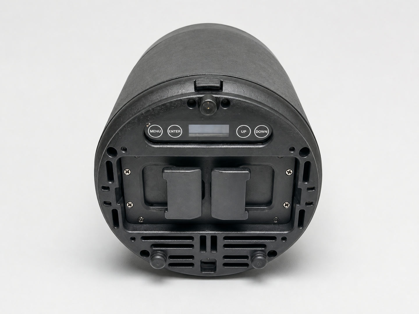 Aqua P4RX underside with the removable battery pack correctly seated and secured