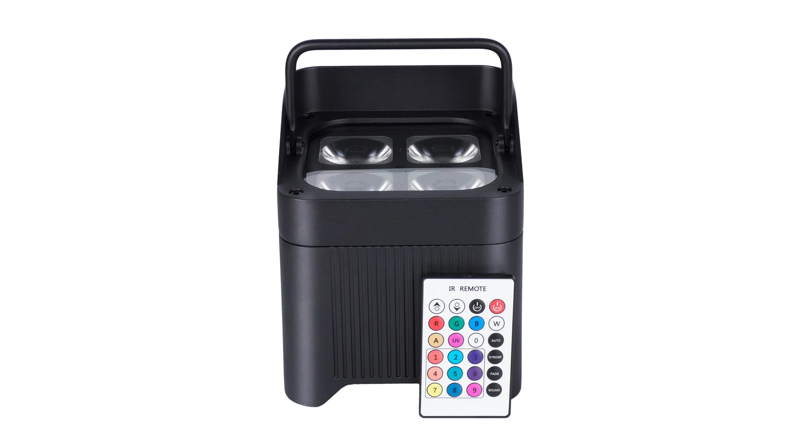 LumiUp battery uplight with an infrared remote control