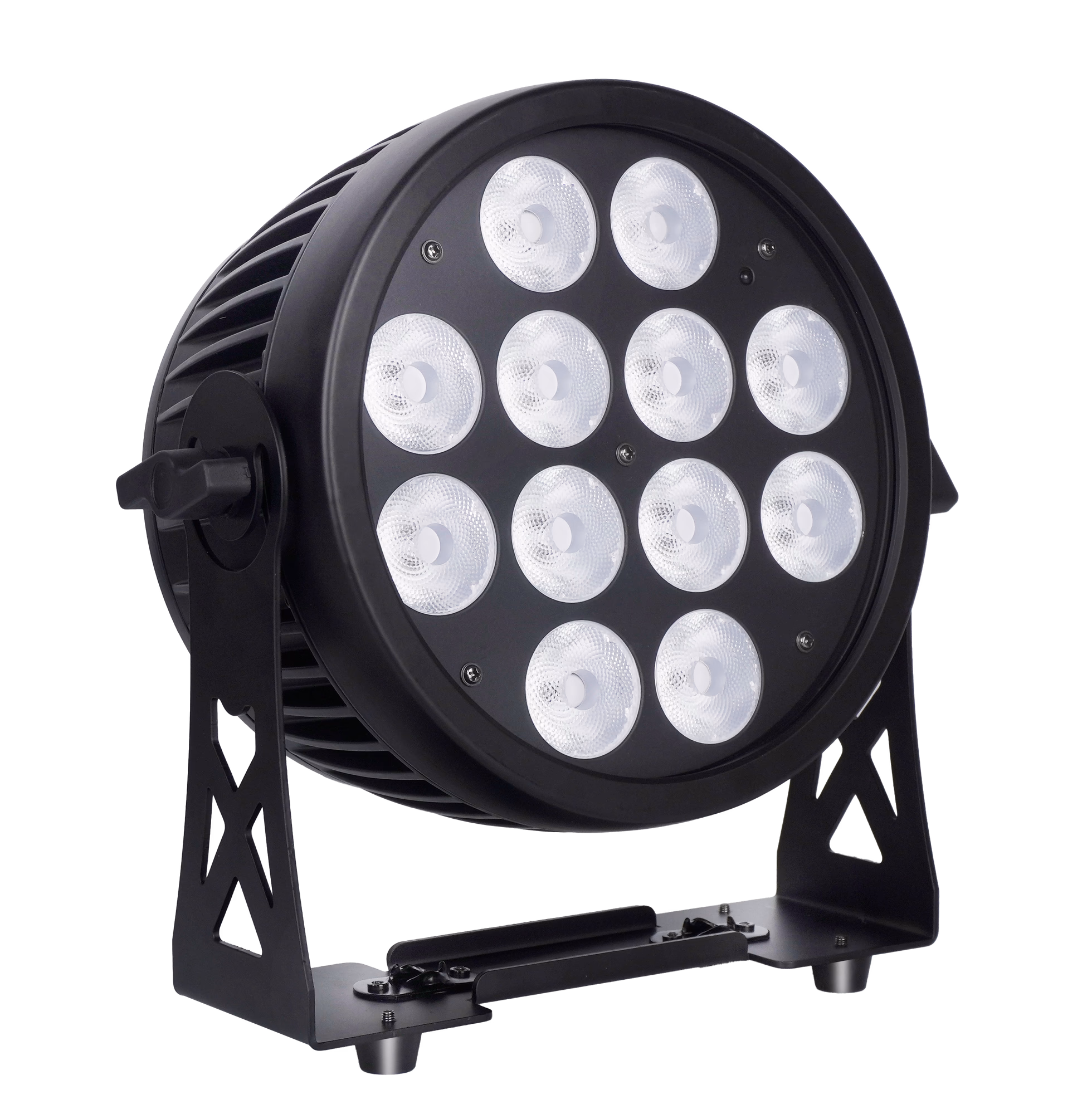 Front three-quarter view of the LumiUp Aqua P12 with twelve unlit lenses