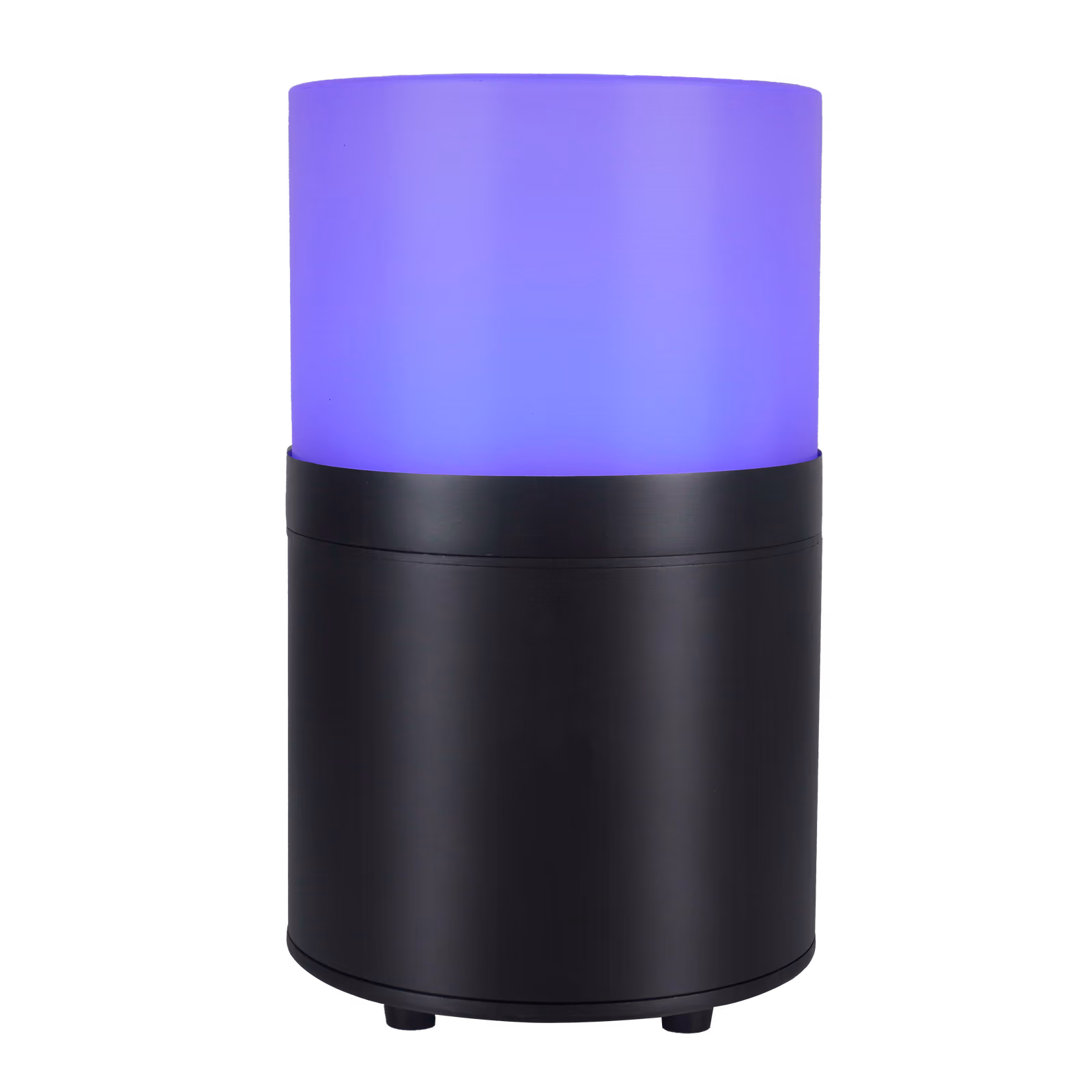 LU-AQP6-Tube diffuser glowing blue violet on the LumiUp Aqua P6