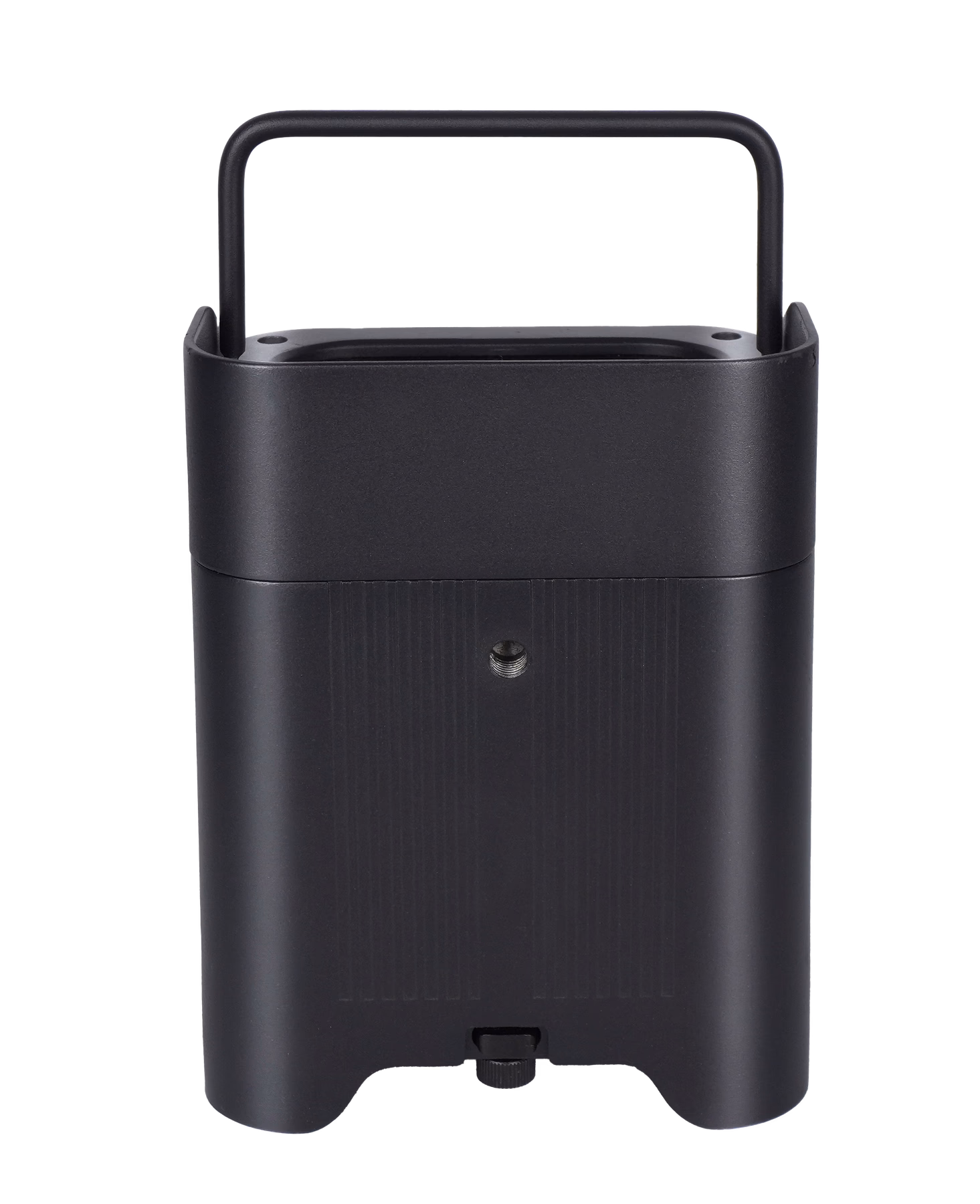 Rear view and carrying handle of the LumiUp Aqua P9X battery PAR