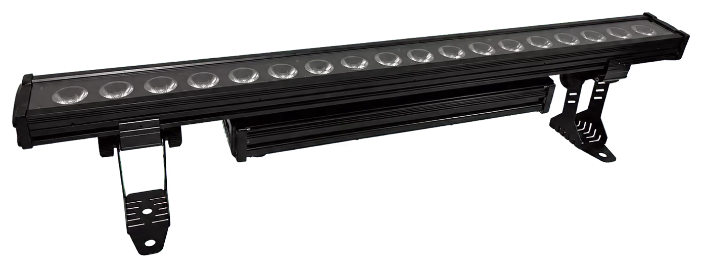 Front view of the LumiUp Flex W18 Pro eighteen-lens array with the LEDs off