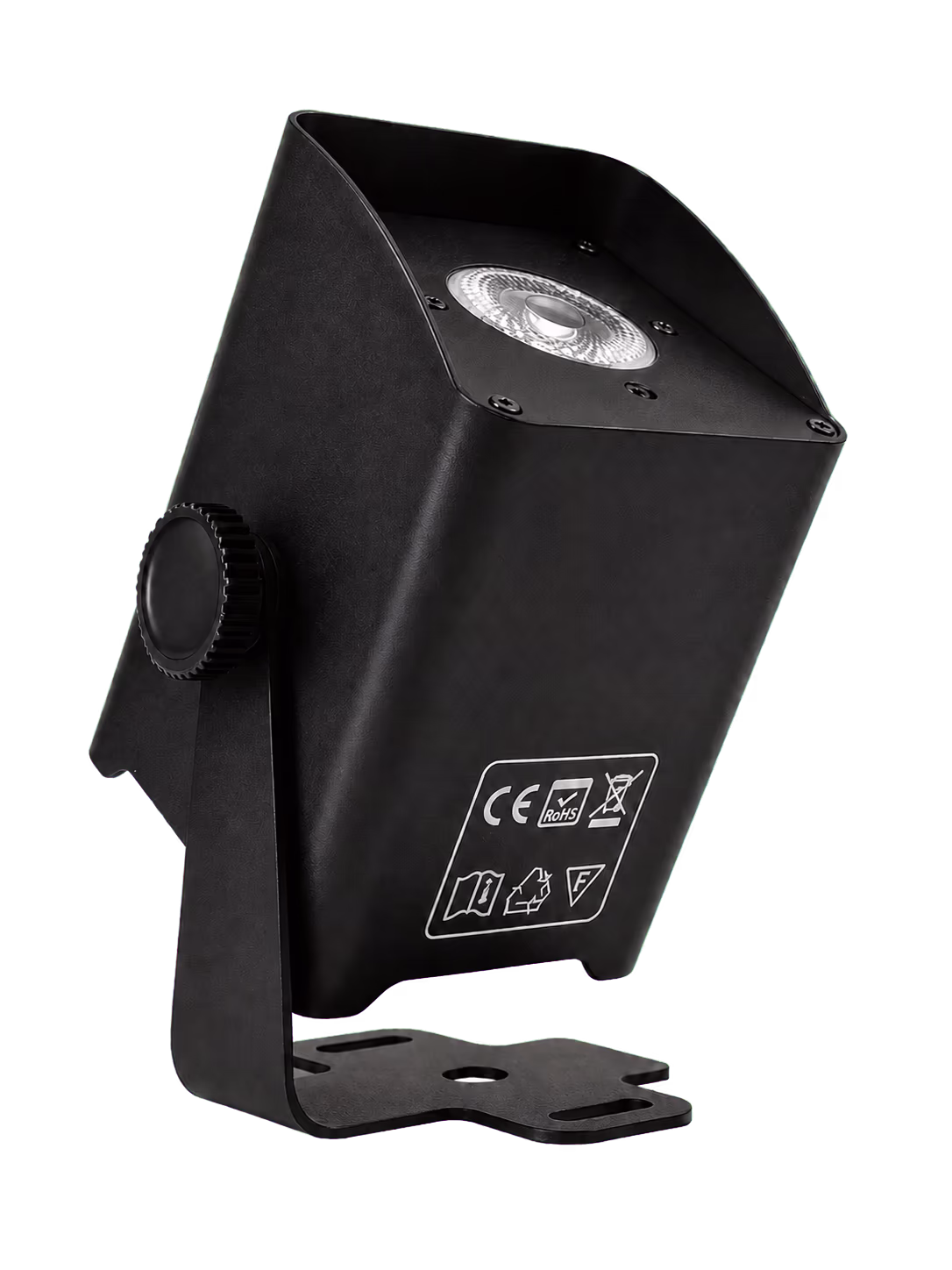 Black LumiUp Mini S2 battery LED PAR producing white light