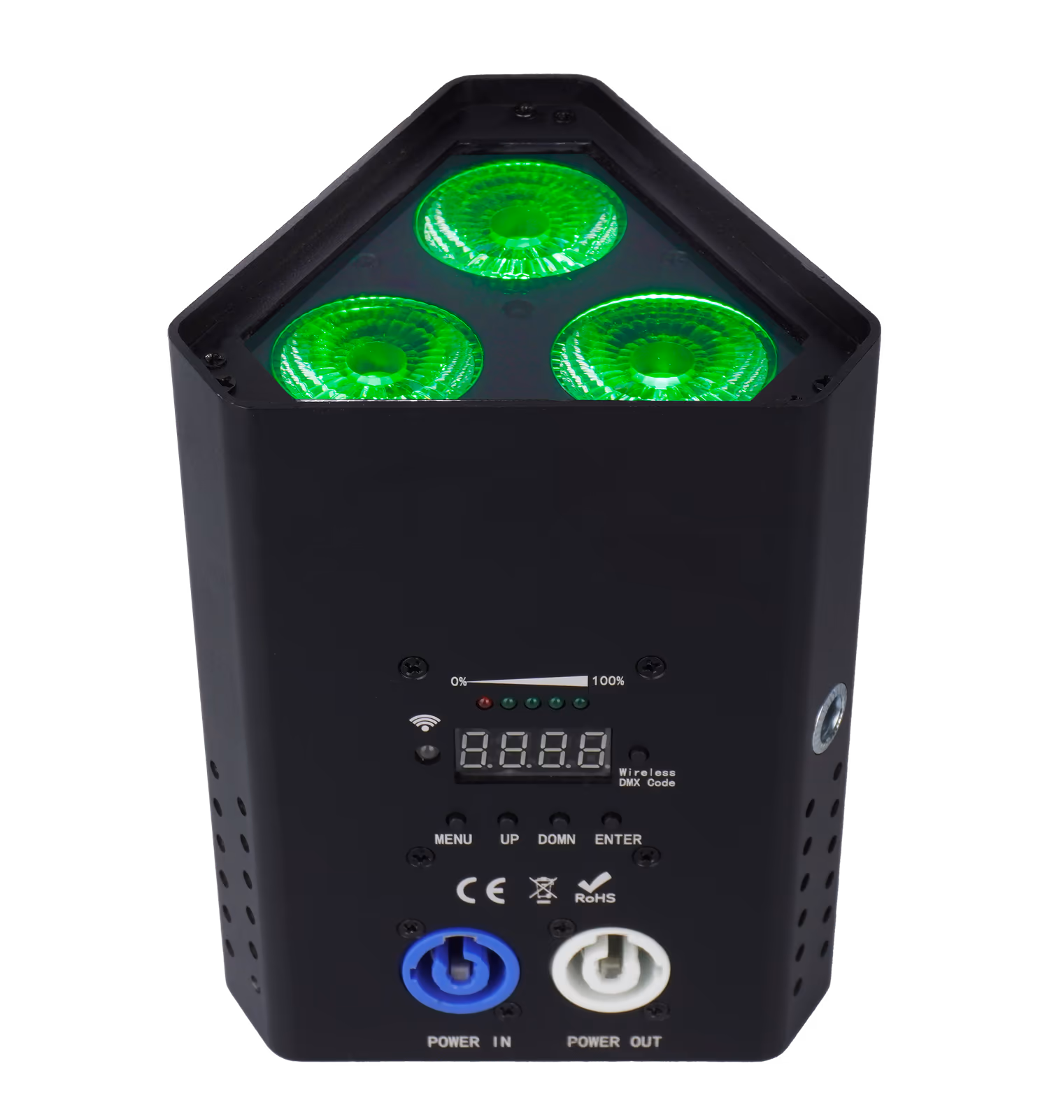 Black LumiUp Mini S3 producing green light