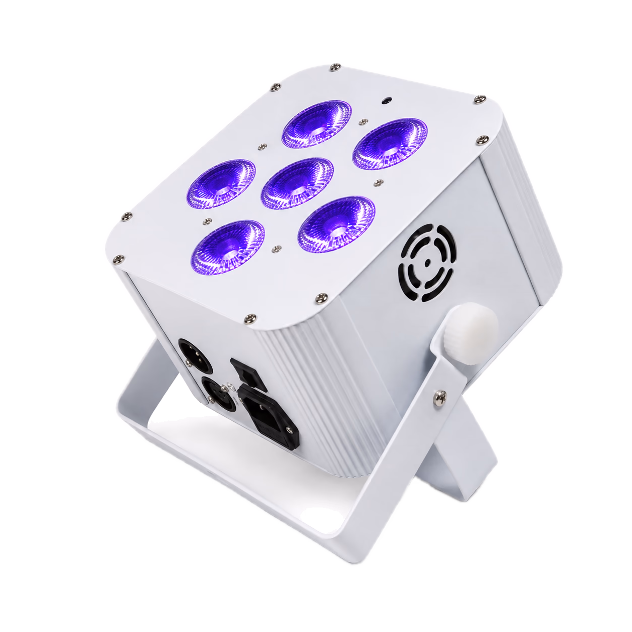 White LumiUp Mini S6 producing purple light
