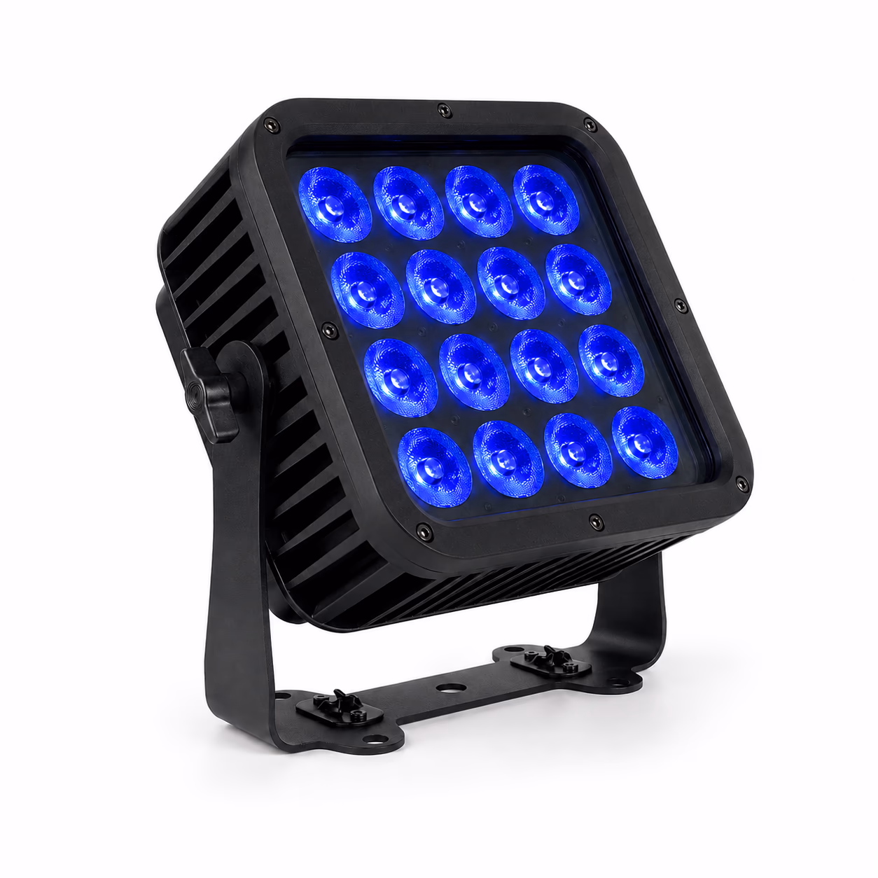 LumiUp Flex P16 Pro sixteen-lens battery PAR producing blue light