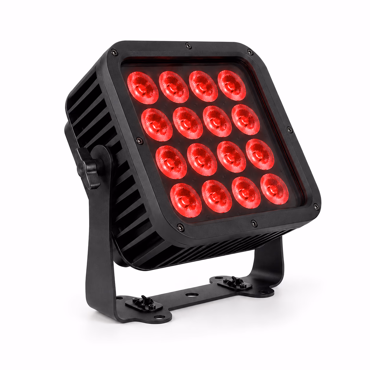 LumiUp Flex P16 Pro sixteen-lens battery PAR producing red light