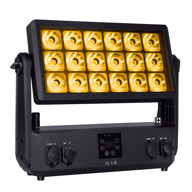 LumiUp Flex PL18 Pro 18-emitter battery LED panel with yellow lenses